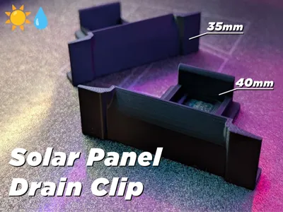 Solar Panel Water Drain - 35/40mm Frame, 11mm Lip