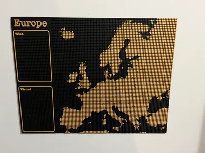 Europe travel map by AmauATA MakerWorld: Download Free 3D Models