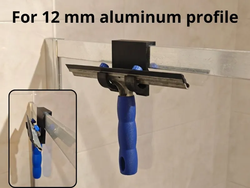 Shower Squeegee Holder (12 mm Profile)