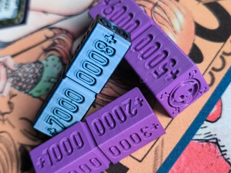 One Piece card game counter power +1000-8000