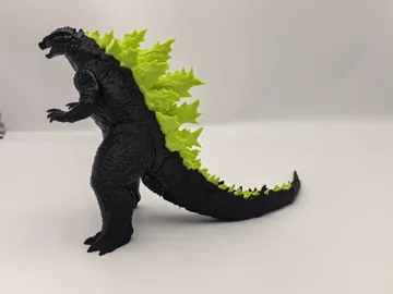 Modelo para impresión 3D: 哥斯拉怪兽,背鳍拆件,无需多色,需要少量支撑 — vista de referencia 4