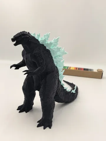 Modelo para impresión 3D: 哥斯拉怪兽,背鳍拆件,无需多色,需要少量支撑 — vista de referencia 5