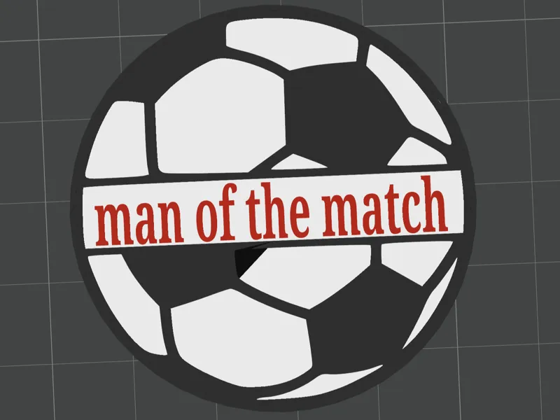 soccer medal man of the match