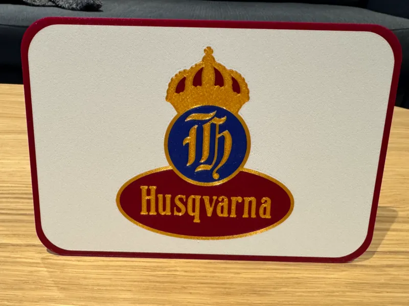 Husqvarna Retro Skylt