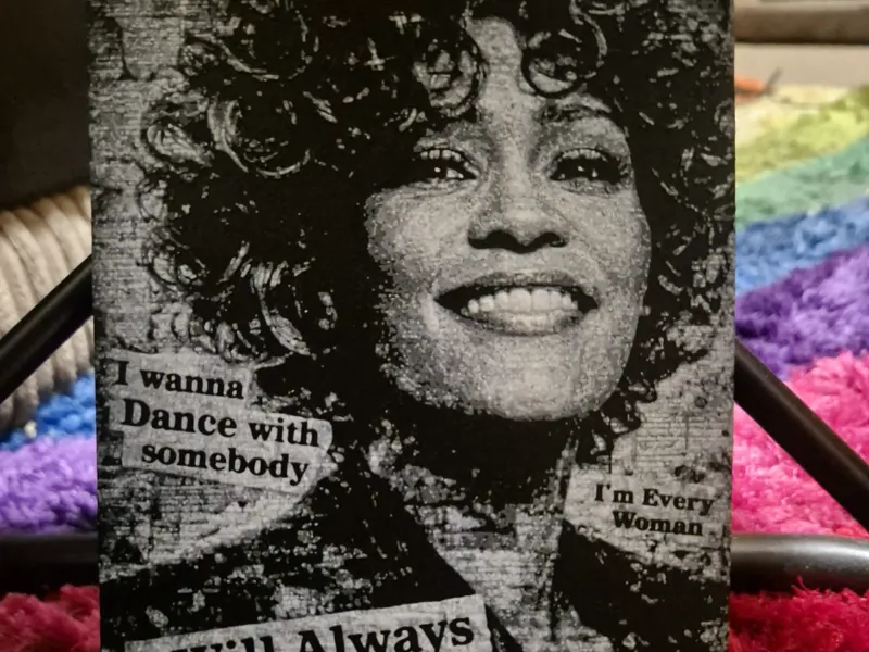 whitney houston newspaper