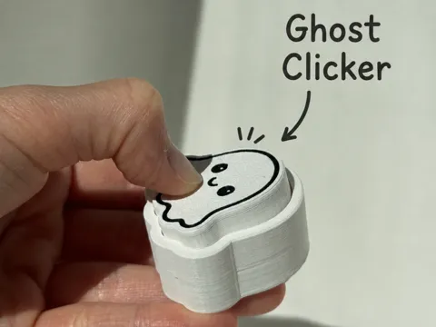 Objeto manipulable: Ghost Clicker — referencia de MakerWorld