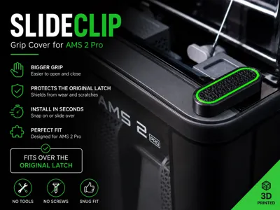 AMS 2 Pro SlideClip Grip Cover Snap-Fit & Slide-On