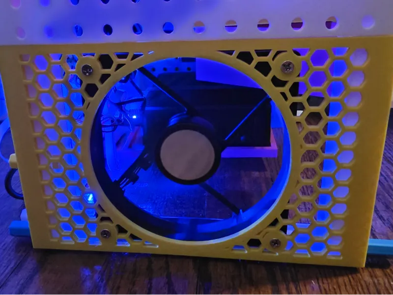 Rack 10" Side panel for fan 120x120