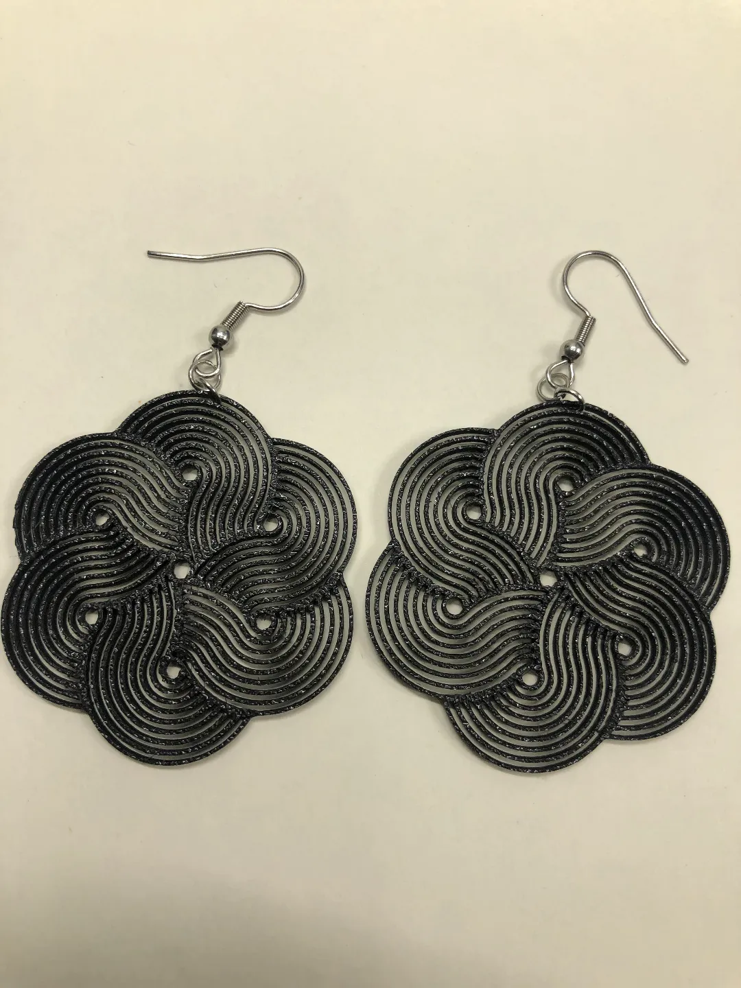 Mandala maze earrings no AMS, 0,4 mm nozzle view 3