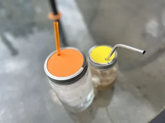 mason jar drink lid