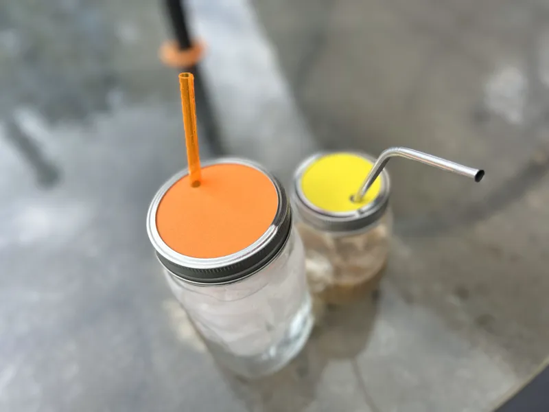 mason jar drink lid