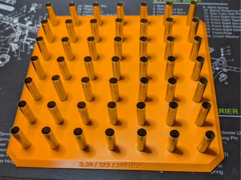 Reloading Lube Tray for 556/223/300BLK Casings