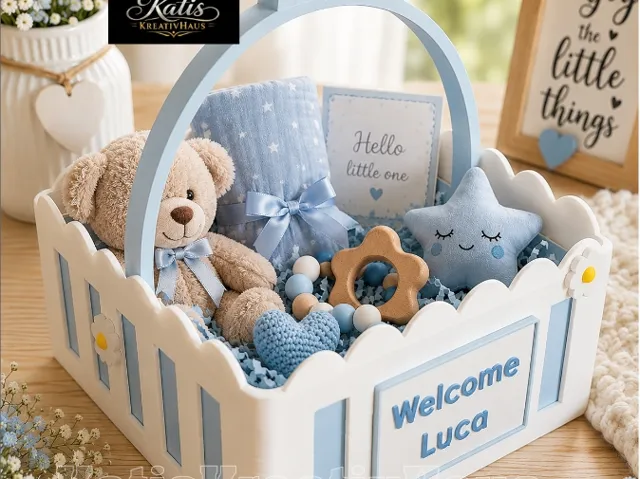 Personalisierbares Geschenk Körbchen
