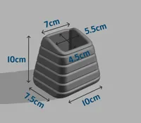 1 Slot - 0.2mm layer, 2 walls, 10% infill