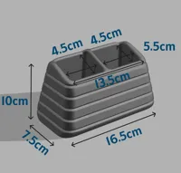 2 Slot - 0.2mm layer, 2 walls, 10% infill