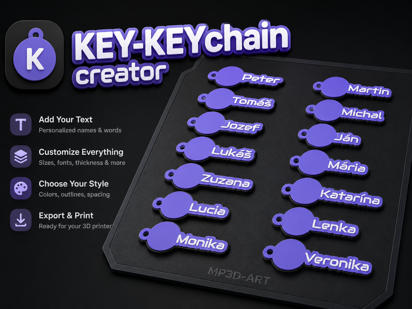 EZ Logo Keychains (Parametric)
