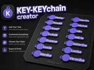 EZ Logo Keychains (Parametric)