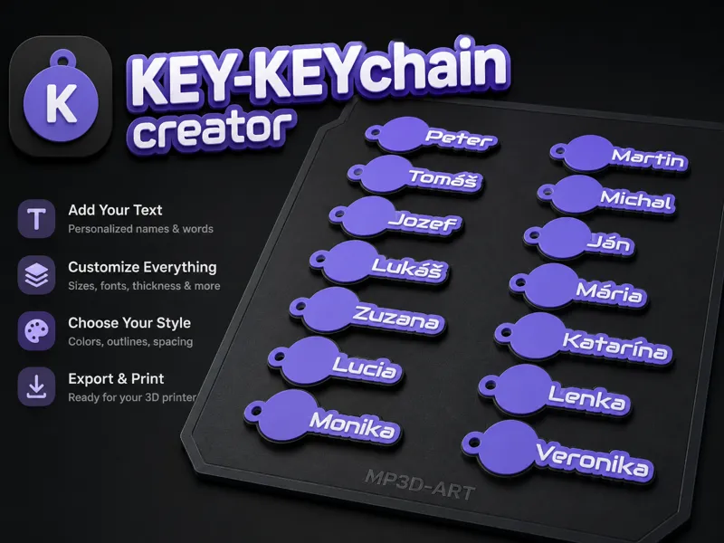 EZ Logo Keychains (Parametric)