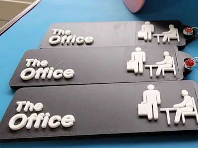 The Office Sign Keychain