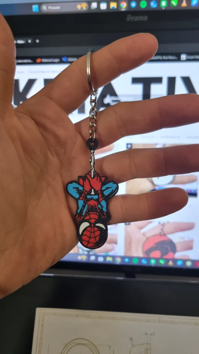 Keychain spiderman - Free 3D Print Model - MakerWorld