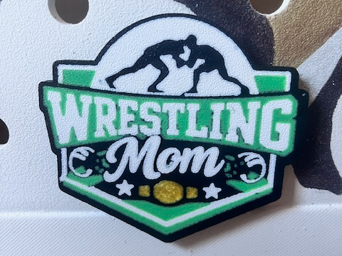Wrestling mom bogg bag tag