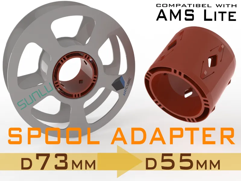 Filament spool adapter for AMS Lite