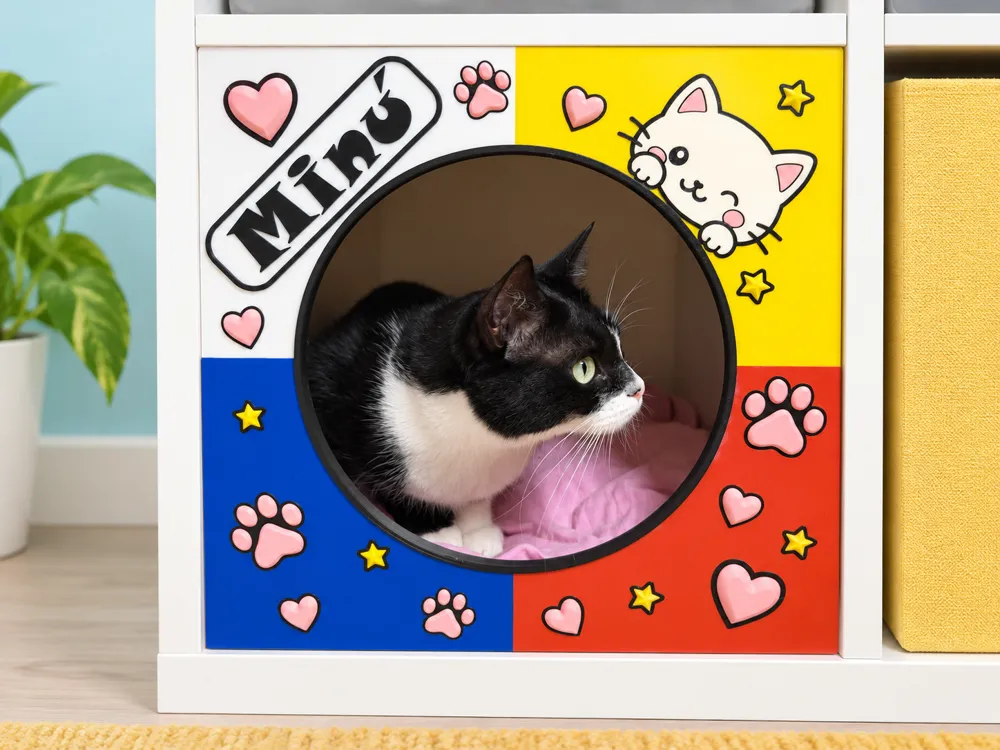 KALLAX CAT HOME - Free 3D Print Model - MakerWorld