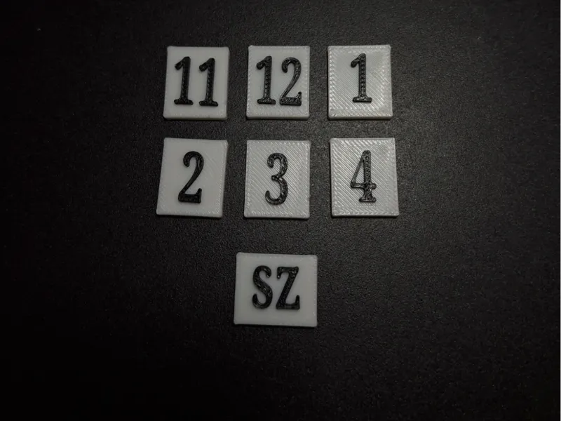 Nummbri - the digits for sundial