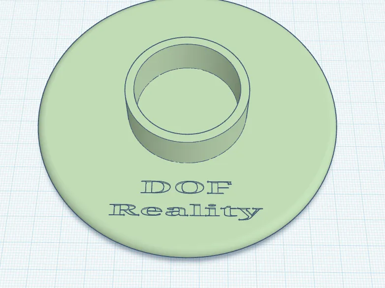 DOF Reality 5" Coaster