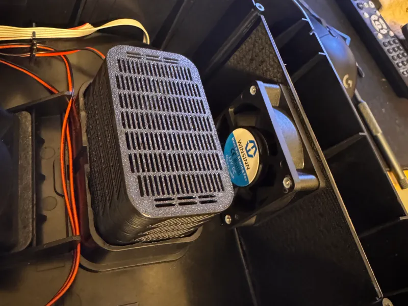 Sunlu S4 extended silica gel + 4x fan airflow mod