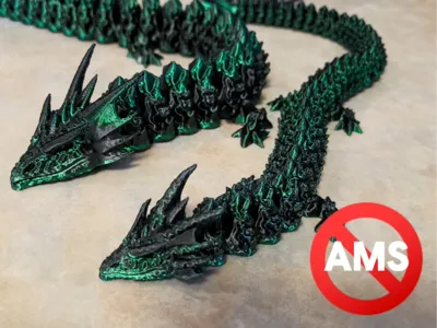 Articulated Flexi Dragon - Easy 3D Printable