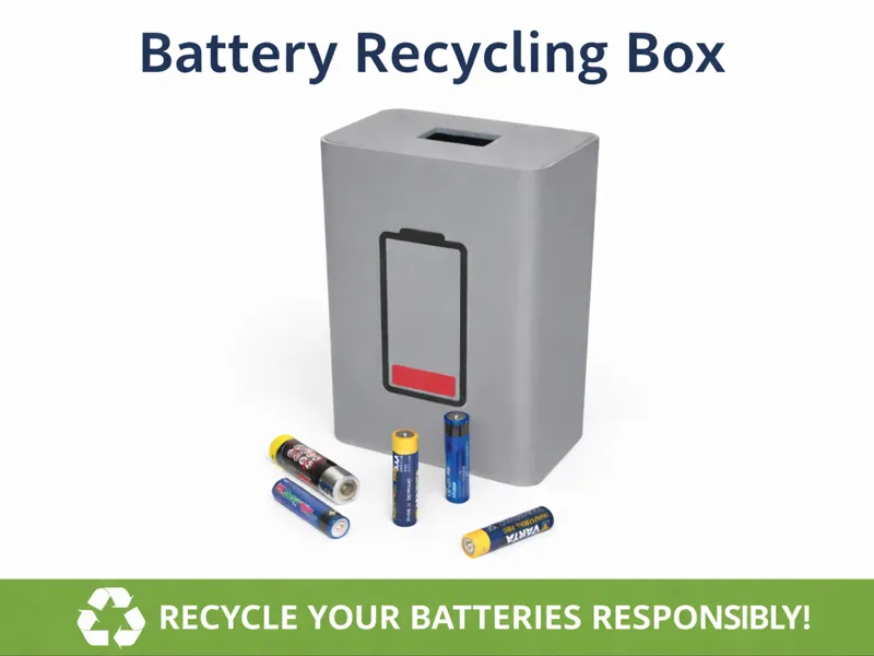 Recyclingbox für Altbatterien