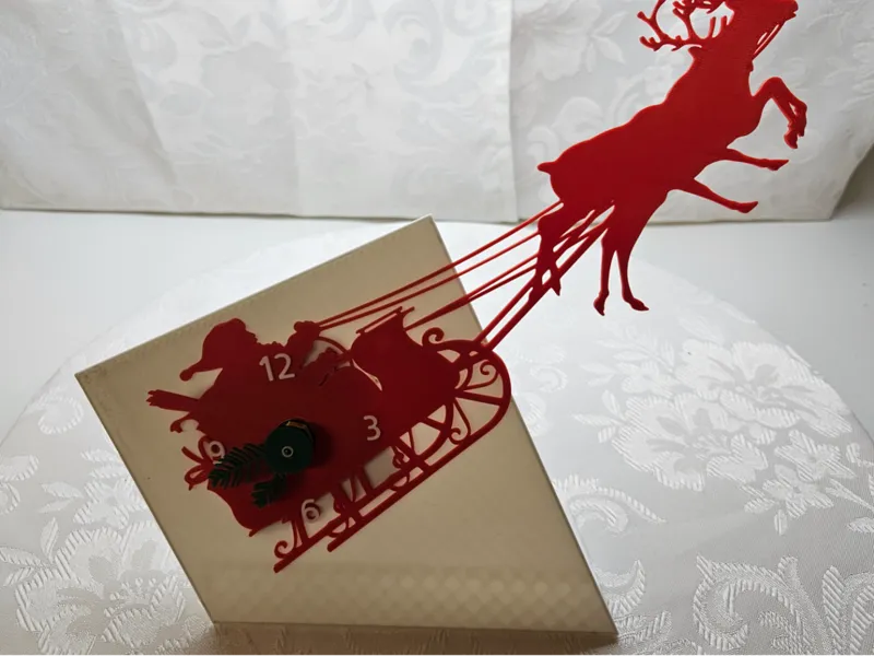 Sleigh Clock - Chrismas decoration