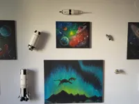 Support mural invisible pour Saturn V en briques — photo 2