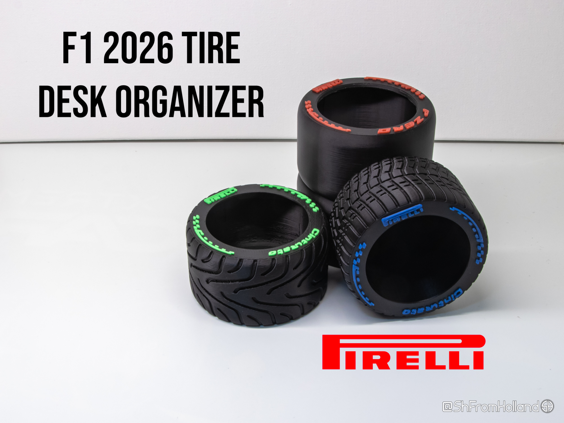 Pirelli F1 2026 tire - Desk organizer