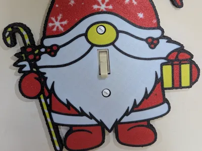 Christmas Gnome Light Switch Cover