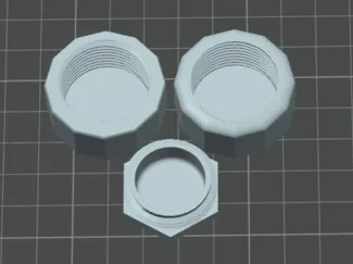 3/4 0,75 inch plugs. External and internal thread.