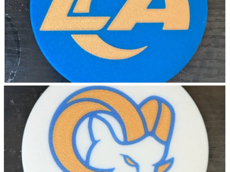 Los Angeles Rams '26 Coaster | Rams Alt Logo '26