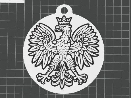 Eagle from the coat of arms of Poland keychain