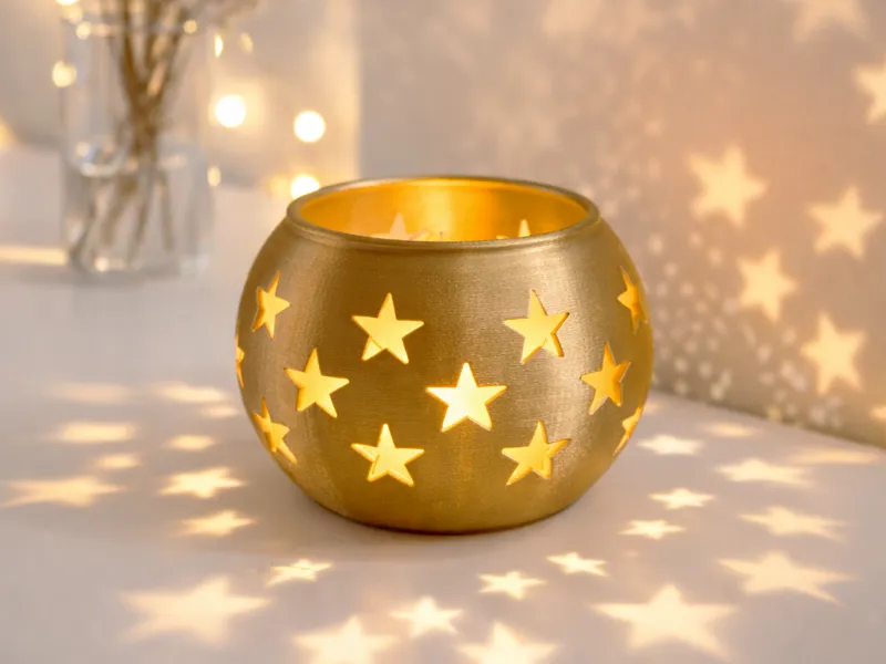 Star Pattern Candle Holder - Star Lantern 