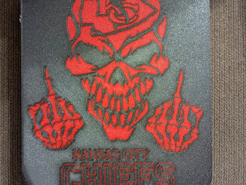 Chiefs finger led light box 