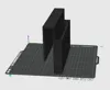 24 mm / 0.94 in - fit on bed frame