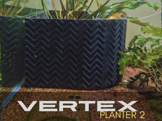 Vertex Planter 2 - Interlocking chevrons