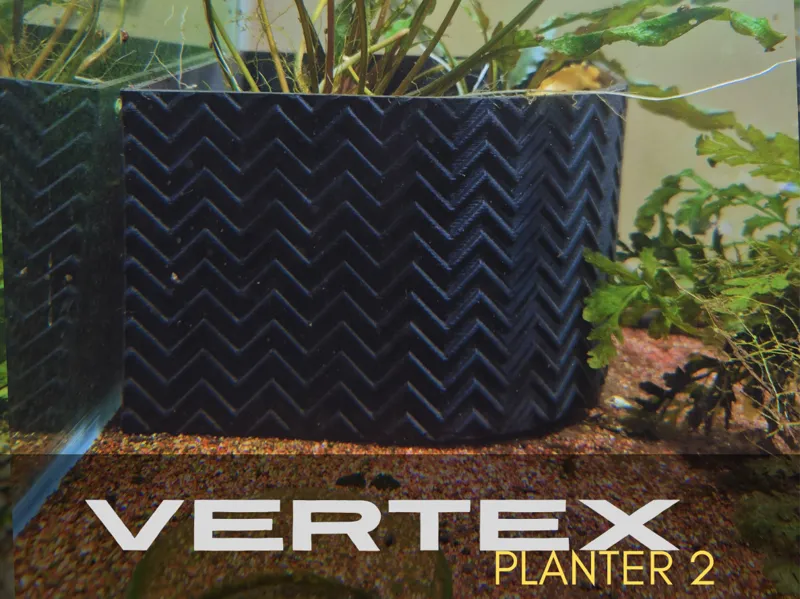 Vertex Planter 2 - Interlocking chevrons