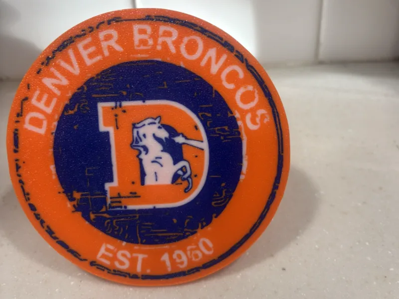Denver Broncos hitch cover 