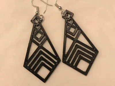 Geometric-shaped earrings