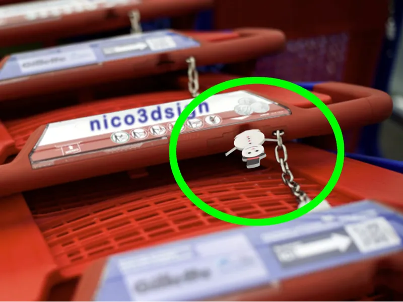 Shopping Cart Coin Snowman