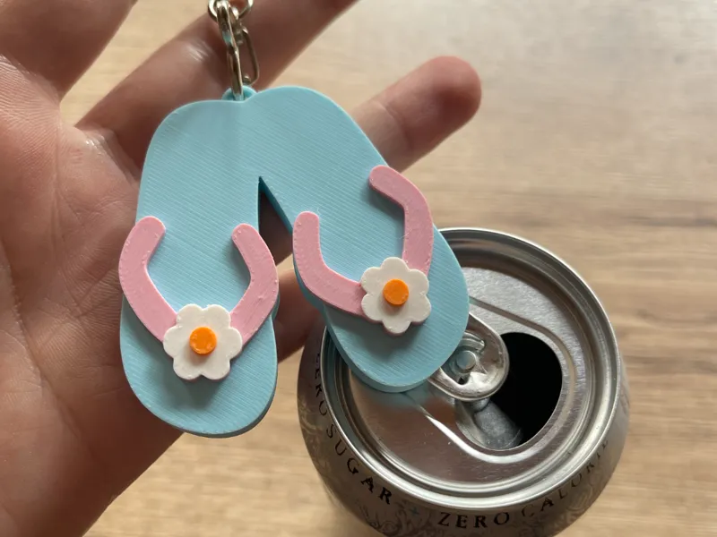 Soda can opener Flip-Flops Flower
