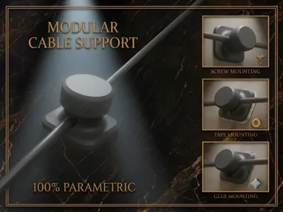 Wall Mount Cable Holder for Electrical Cables