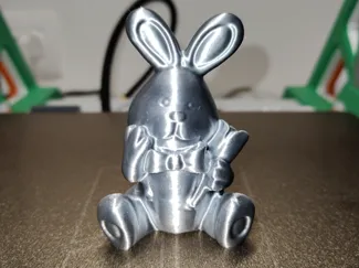 Easter Bunny with flower